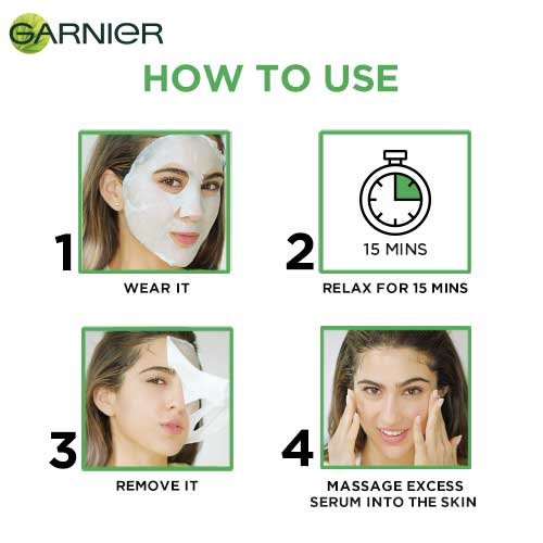 How to use Garnier Sheet Mask